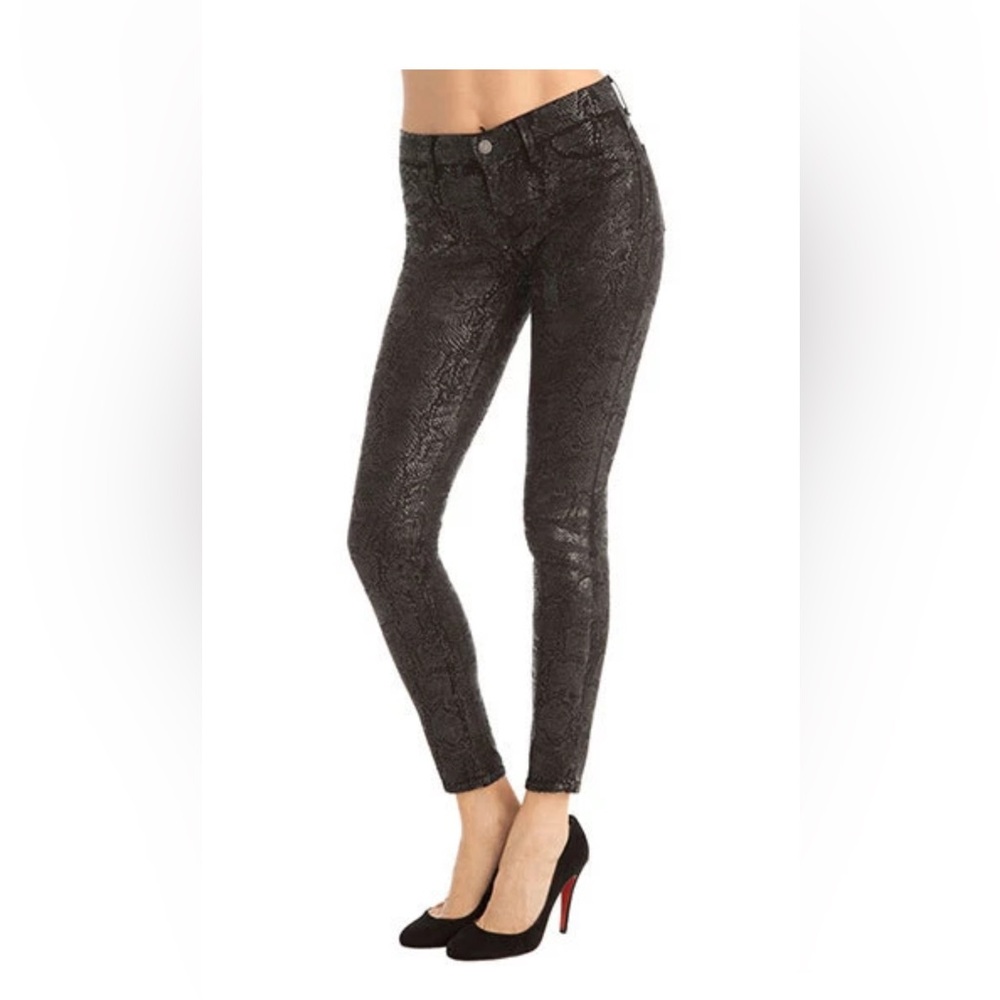 J Brand jeans 901 leggings matte boa python snake print